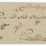 Baden Vorphilatelie Briefhülle ca 1797 handschriftlich Schwetzingen n Emendingen