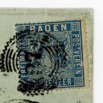 Baden Einzelfrankatur nach Weinheim - PLF? "verstümmeltes Postverein"