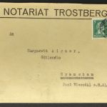 Dt. Reich MlFr Notariat Trostberg n. Gramsham 1923