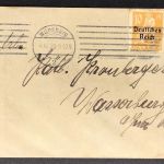 Dt. Reich MlFr Nr. 120 + 123 Würzburg n. Wasserburg 4.7.1920