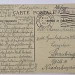 Feldpostkarte AK Antwerpen 1914 nach Straubing