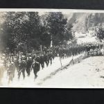 Foto Ansichtskarte Schweizer Armee - Battalionszug 1.WK