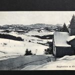 Ansichtskarte Schweiz Bergkirchlein im Winter - Chur 1905 nach Zürich