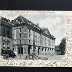 Ansichtskarte Schweiz Bern Kindlifresserbrunnen mit altem Kornhaus 1903