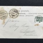 Ansichtskarte Schweiz Gruss aus Zürich Bahnhofplatz 1900