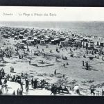 AK Ostende - La plage a l´Huere des Bains - 1928 nach Essen
