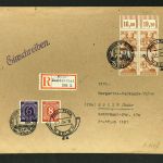 Alliierte Besetzung Einschreiben - Köln Lindenthal - Rhein Posta Köln 15.4.1947
