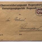Dt. Reich EF Dienstmarke Nr. 50 - Oberversicherungsamt Regensburg