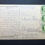 Ansichtskarte Sonthofen Wintersportplatz MeFr Mi.Nr. 112 Bayern 15.2.1920