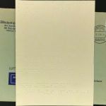 Bund Luftpost Blindensendung 15.2.1990 mit Inhalt, Saarbrücken n. Berlin