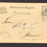 Ganzsache Königreich Bayern München 1891