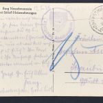 AK Neuschansgtein / Hohenwangau 1928 n. Straubing - Nachgebühr