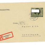 Dt. Reich Einschreiben Michel Nummer 849 Einzelfrankatur Reutlingen n. Betzingen
