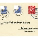 Dt. Reich Mischfrankatur Sudetenland - Turn n. Rabenstein / Siegmar Schönau 1938