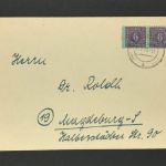Alliierte Besetzung Sowj. Zone - Mecklenburg MeFr. Mi.Nr.10 waag. Paar -