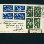 Schweiz Flugpost Einschreiben Zürich - Afrika - Michel Nr. 180x + 213x, 1926