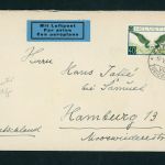 Schweiz Flugpost Beleg 1936 Zürich nach Hamburg