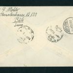 Schweiz Flugpost Einschreiben Zürich - Afrika - Michel Nr. 190 + 183