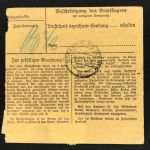 Böhmen und Mähren - Paketkarte Milowitz Milovice n. Straßburg 1944