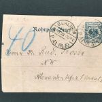 Rohrpost Brief Berlin 1893 siehe Bild