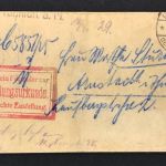 Dt. Reich Zustellungsurkunde Amtsgericht Frankfurt 1928