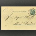 Ganzsache Österreich 5 Heller Graz nach Schwäbisch Gmünd 1905