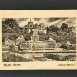 AK Baden-Baden - Josefinen Brunnen 1924 nach Chicago USA