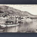 AK Monte Carlo / Monaco Stadtansicht mit Hafen - nach Gent Belgien 1926