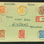 Alliierte Bes. Einschreiben Stuttgart Ortsbrief - 11.3.1946