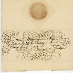 Schnörkelbrief Johann Wilhelm Traugott von Schönberg ( Sachsen ) 1789 - Siegel