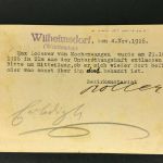 Postkarte Dienstpost Bezirksnotariat Wilhelmsdorf nach Baustetten 1926