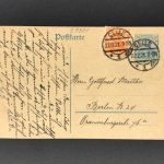 Ganzsache Dt. Reich - Germania + ZuF Celle nach Berlin 27.12.1921