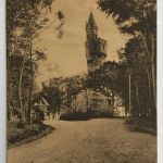 AK Wiesbaden Kaiser Wilhelm Turm 1925 gelaufen nach Glösa Chemnitz