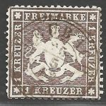 Württemberg Michel Nr. 16yb gestempelt geprüft