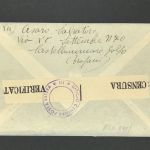 Italien Luftpostbrief Zensur Castellammare del Golfo an Internat. Komitee Genf