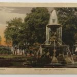 AK Düsseldorf Springbrunnen am Corneliusplatz nicht gelaufen