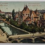 AK Straßburg - Höhere Mädchenschule 19.8.1908 nach Frankfurt