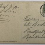 AK Straßburg - Höhere Mädchenschule 19.8.1908 nach Frankfurt