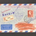 Niederlande Luftpost Einschreiben Vaals - Postillion Damur KLM - Sidney 1954