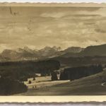 AK Tannheimergruppe mit Aggenstein von Hellengerst - gelaufen Kempten n. Ulm