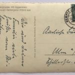 AK Tannheimergruppe mit Aggenstein von Hellengerst - gelaufen Kempten n. Ulm