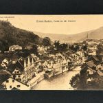 Ansichtskarte Schweiz Ennetbaden 1913 nach Schorndorf