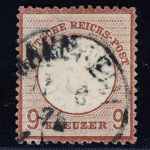 Deutsches Reich Brustschild Michel Nummer 27 gestempelt - Farbe nicht bestimmt