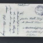 AK Berlin - National Denkmal Kaiser Wilhelm Felpost Markendorf 14.5.1915