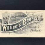 Firmen Ganzsache Großbritannien Williams Bros. Hounslow 1929 n. Liege