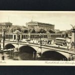 Ansichtskarte Berlin - Friedrichsbrücke und Nationalgalerie