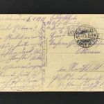 Feldpostkarte I. Weltkrieg zerschossenes Dorf Crion 7.4.1915