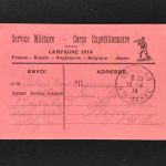Feldpost Karte Corps Expeditionnaire Frankreich 13.9.1914 Longfau