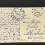 Ansichtskarte Sassey Feldpost Inf. Batt. Saarbrücken - 7.2.1916