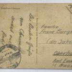 Feldpost AK Gstadt am Chiemsee, Sonderstempel Prien 1943 n. Oberhausen